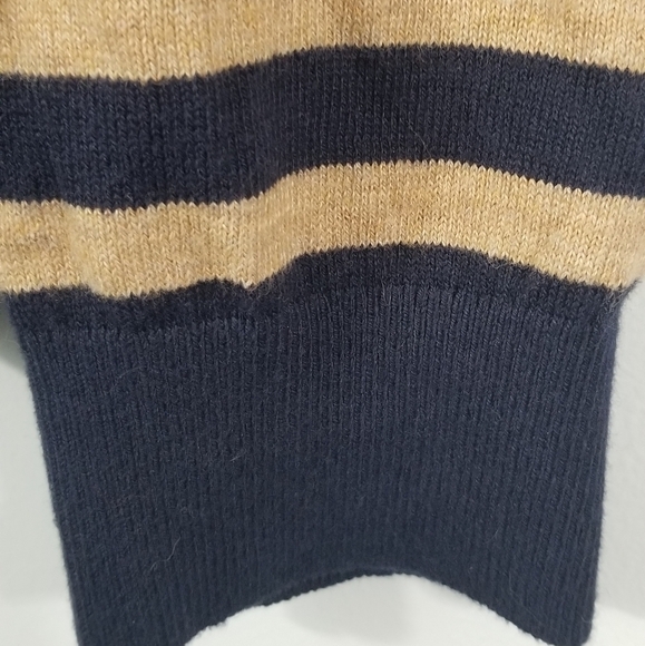 Navtech by Nautica 1/4 Zip Long Sleeve Sweater. Navy and Tan. Size Large. - Picture 3 of 7